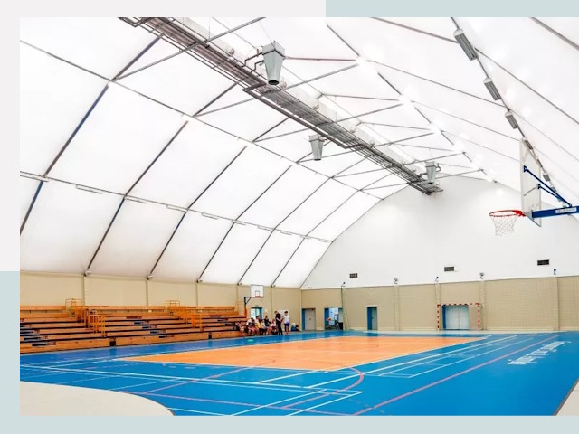 Строительство спортивных залов в таре