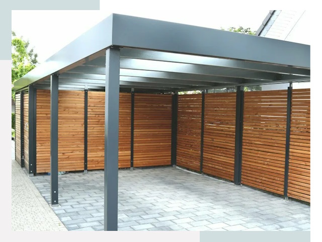 Навесы для парковки в таре