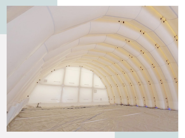 Пневмокаркасные ангары в таре