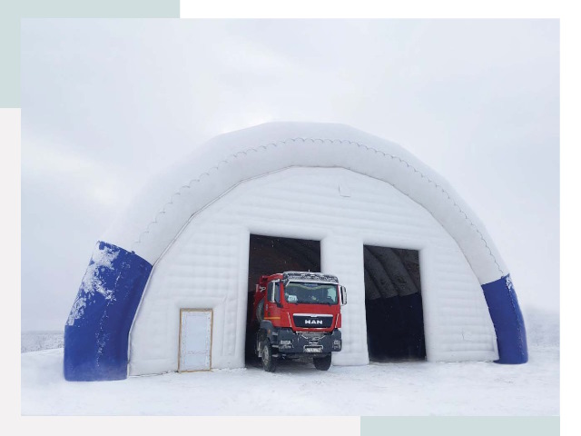 Мобильные ангары в таре