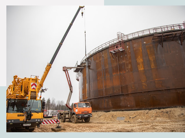 Монтаж резервуаров в таре от 617 руб. за м³