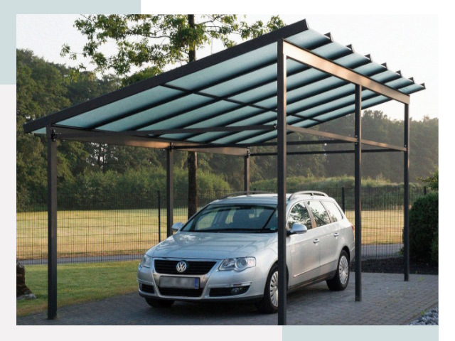 Навесы для автомобилей в таре