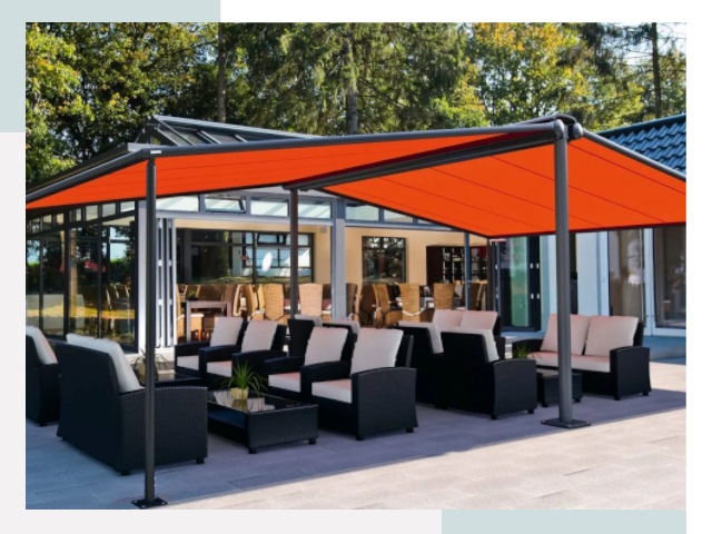 Навесы для кафе и ресторанов в таре