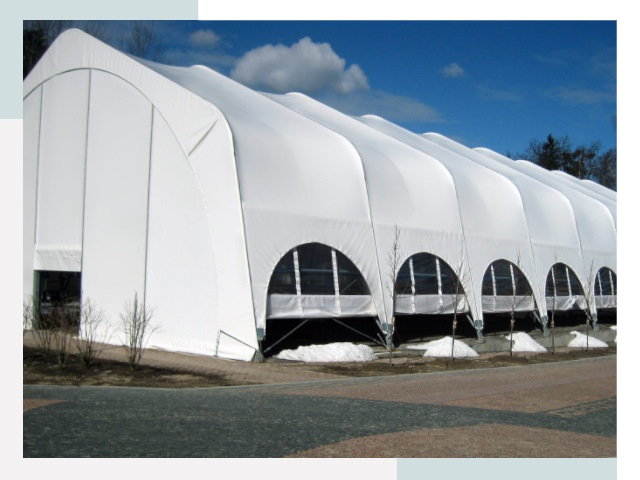 Каркасно-тентовые сооружения в таре