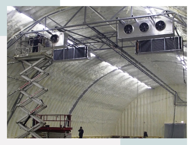 Оснащение ангаров в таре