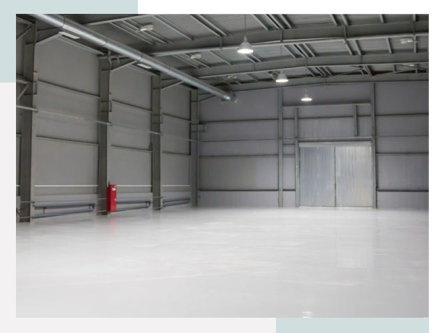 Полы для ангаров в таре