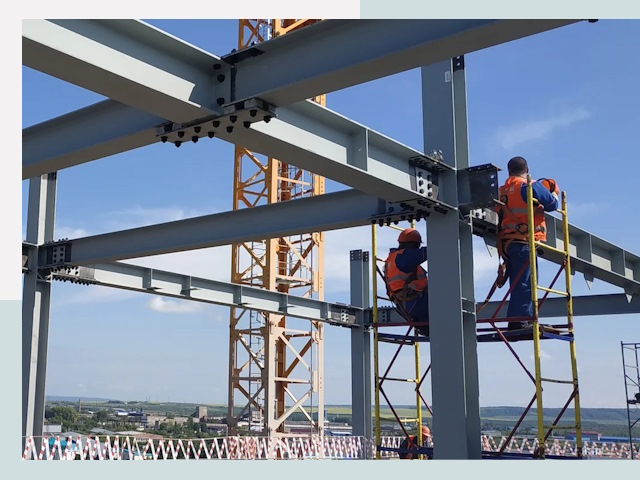 Монтаж металлоконструкций в таре