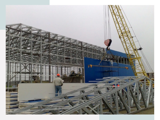 Монтаж ангаров в таре