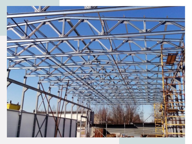 Металлокаркасы для складов в таре